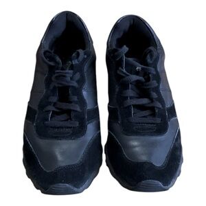 Coach Black Leather Retro Sneakers Size 8.5